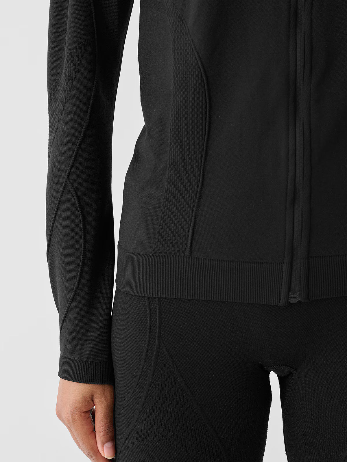 Bluza treningowa bezszwowa rozpinana bez kaptura 4F x Anna Lewandowska