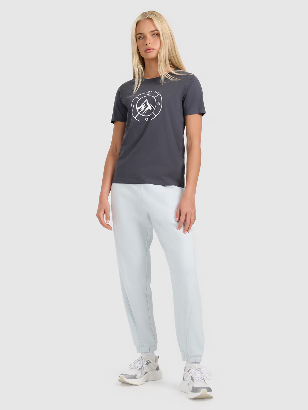 T-shirt regular z nadrukiem damski