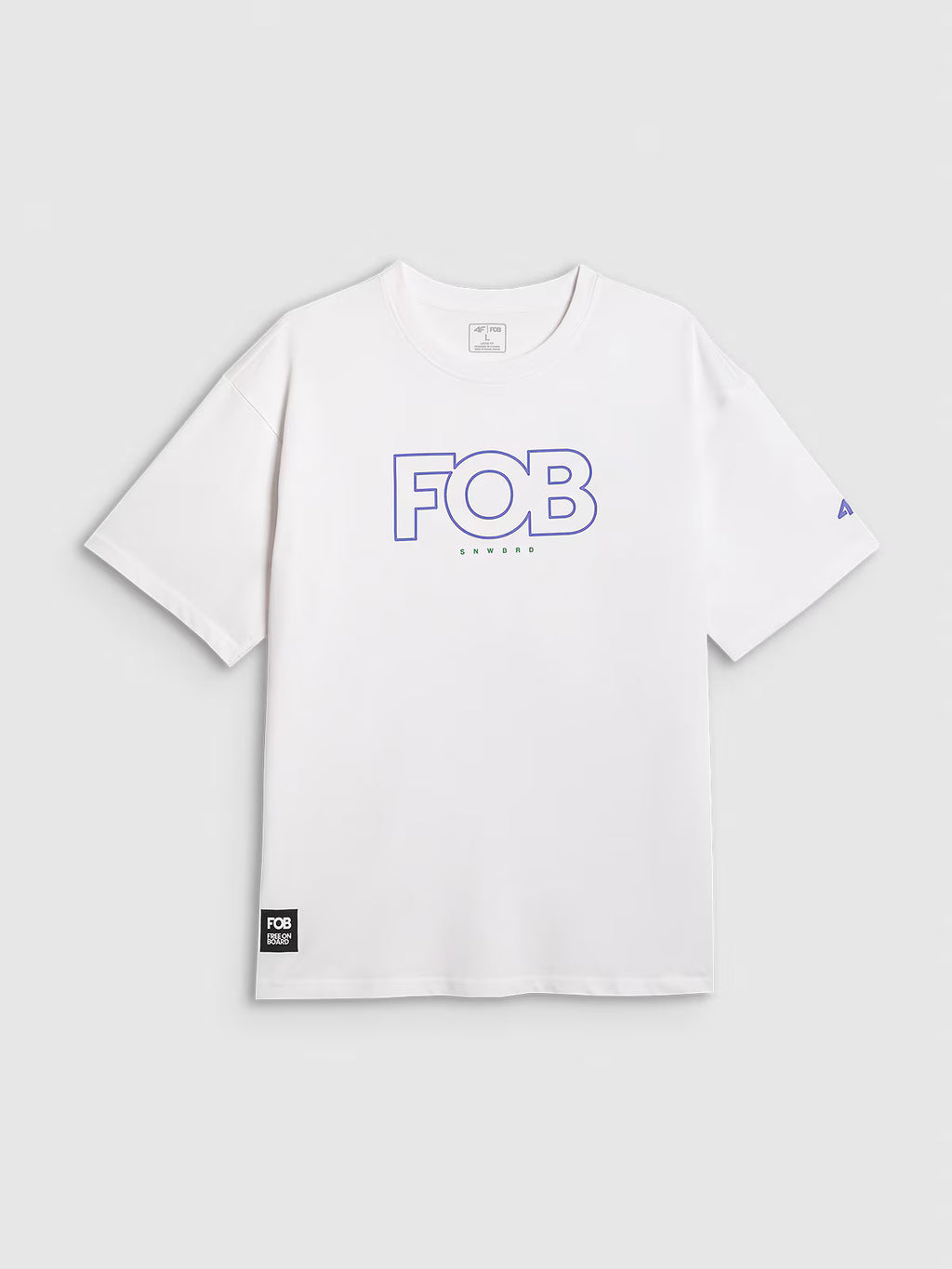 T-shirt loose z nadrukiem męski