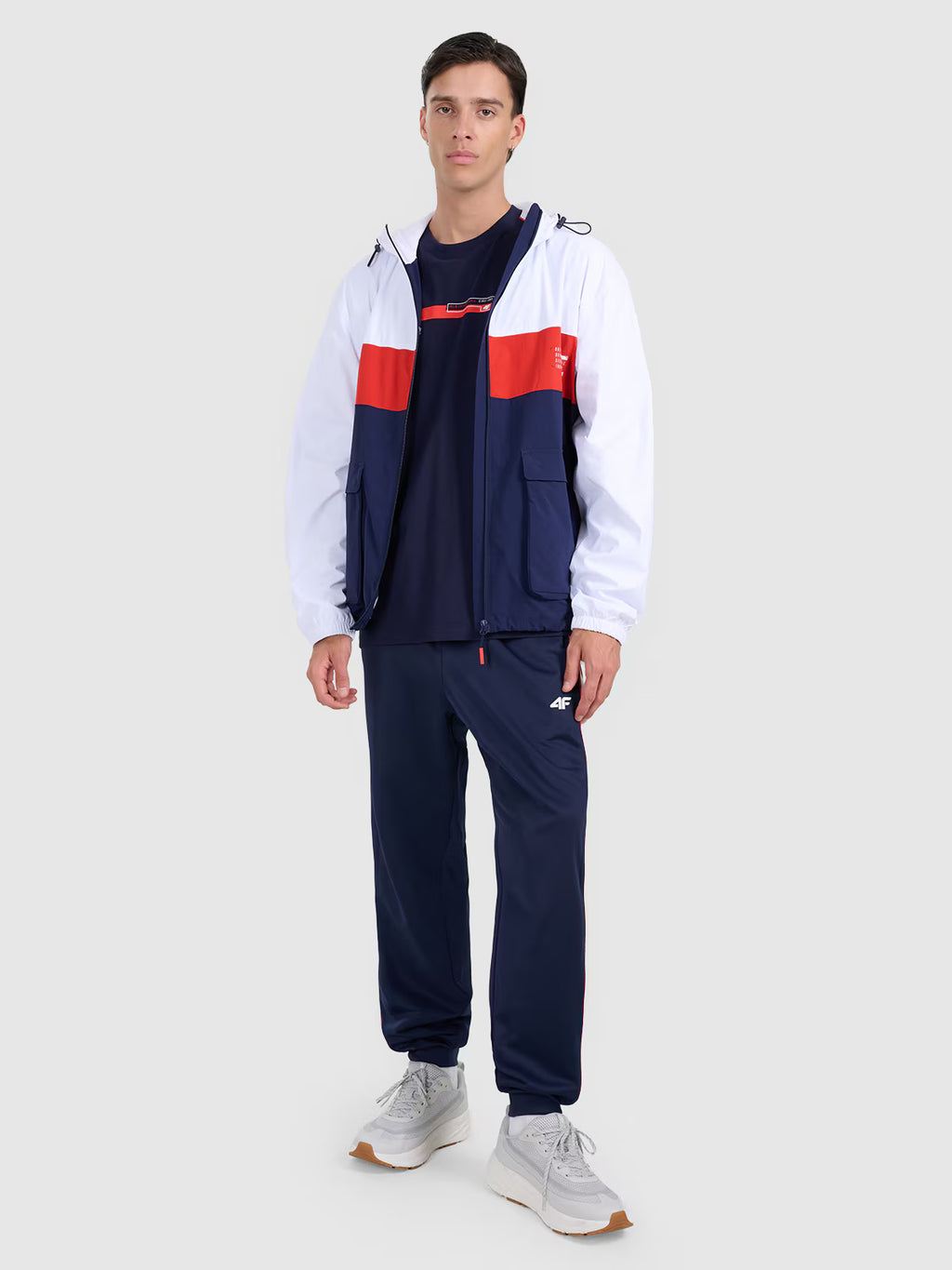 T-shirt oversize z nadrukiem męski