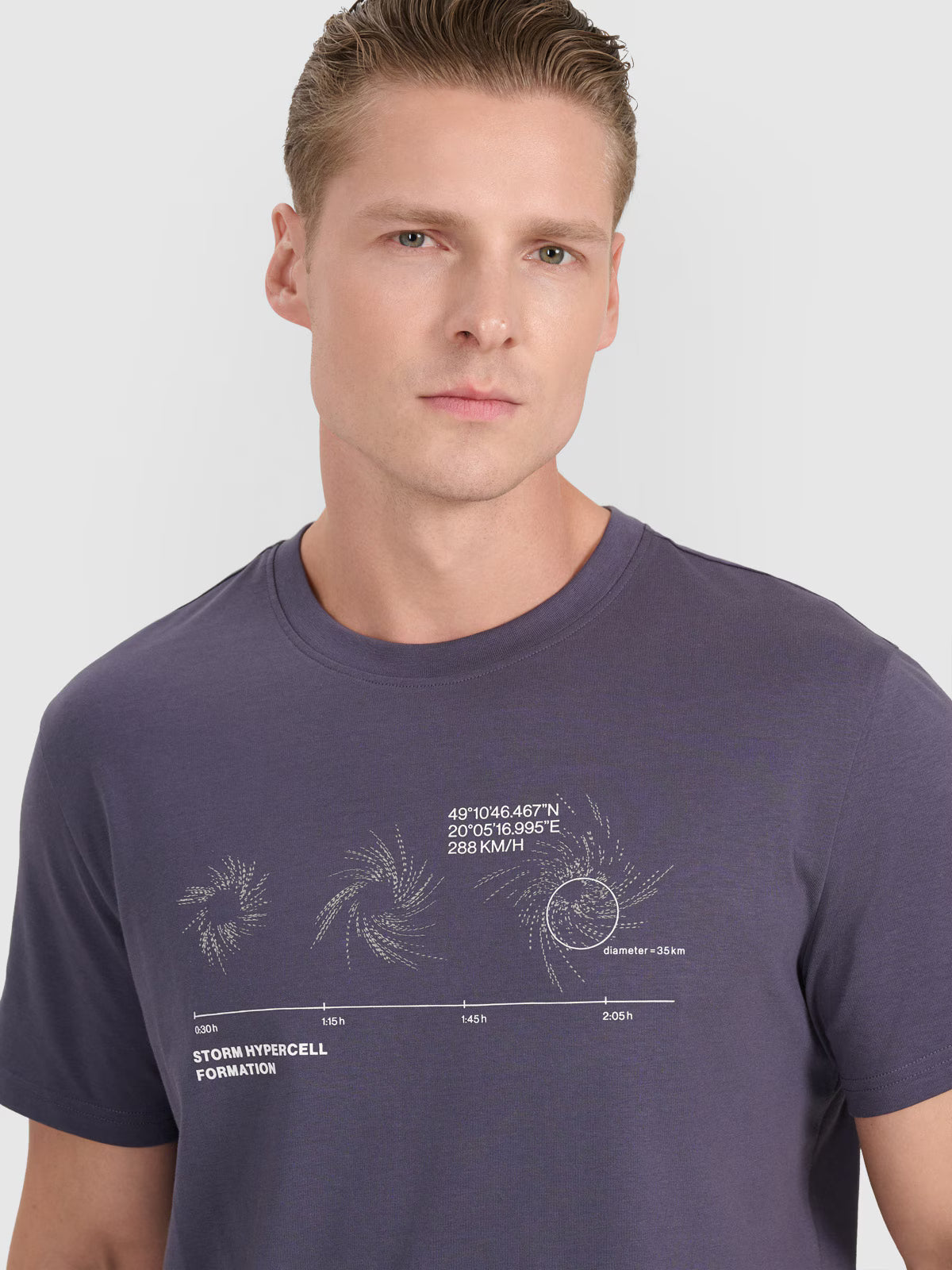 T-shirt regular z nadrukiem męski