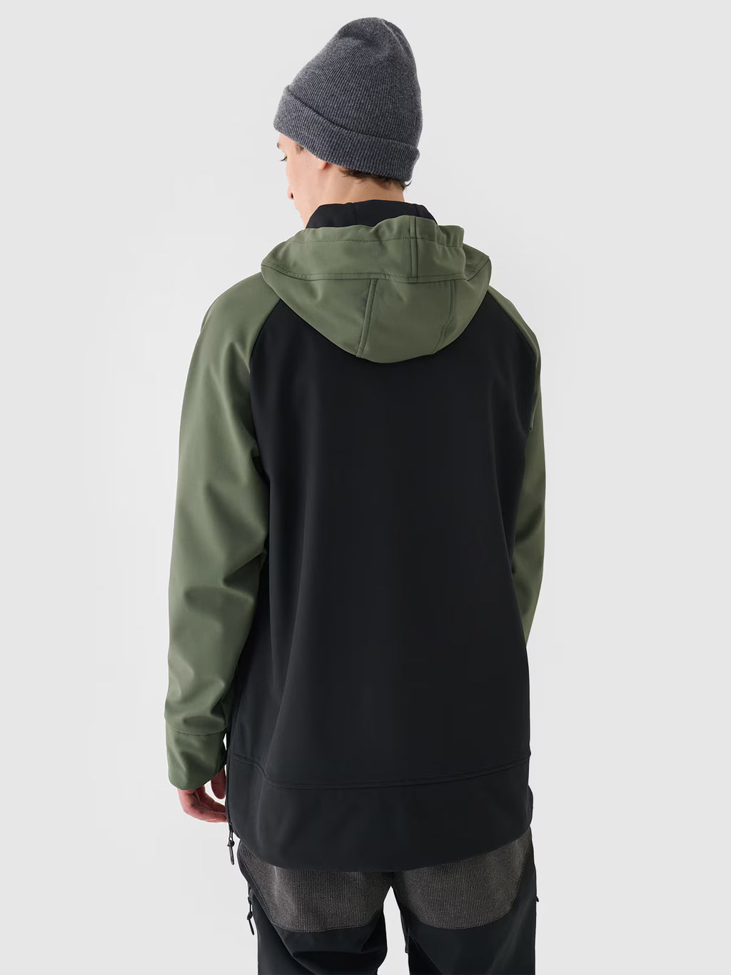 Długa bluza snowboardowa z softshellu membrana 5000 męska