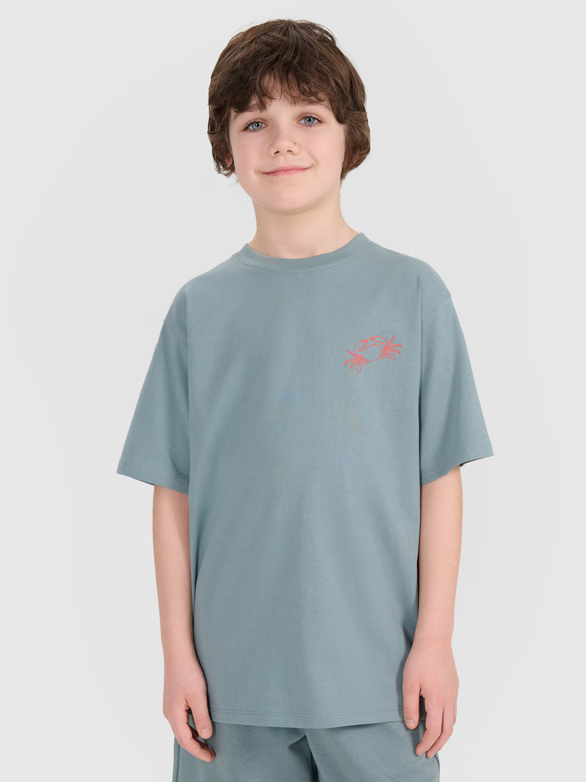 T-shirt oversize z nadrukiem chłopięcy