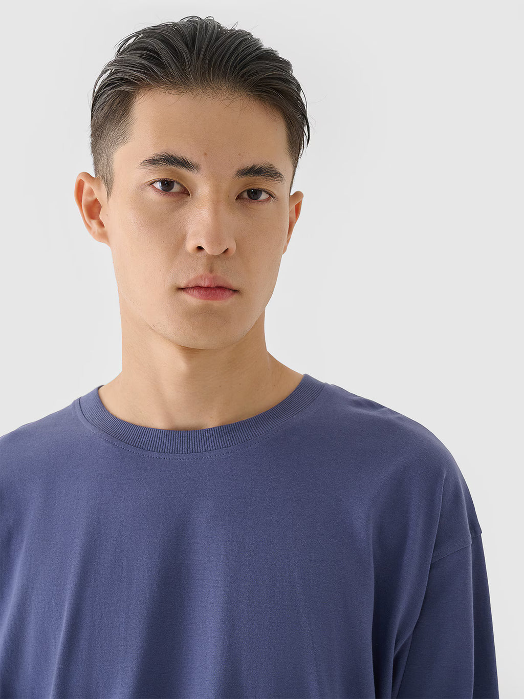 Longsleeve oversize z nadrukiem męski