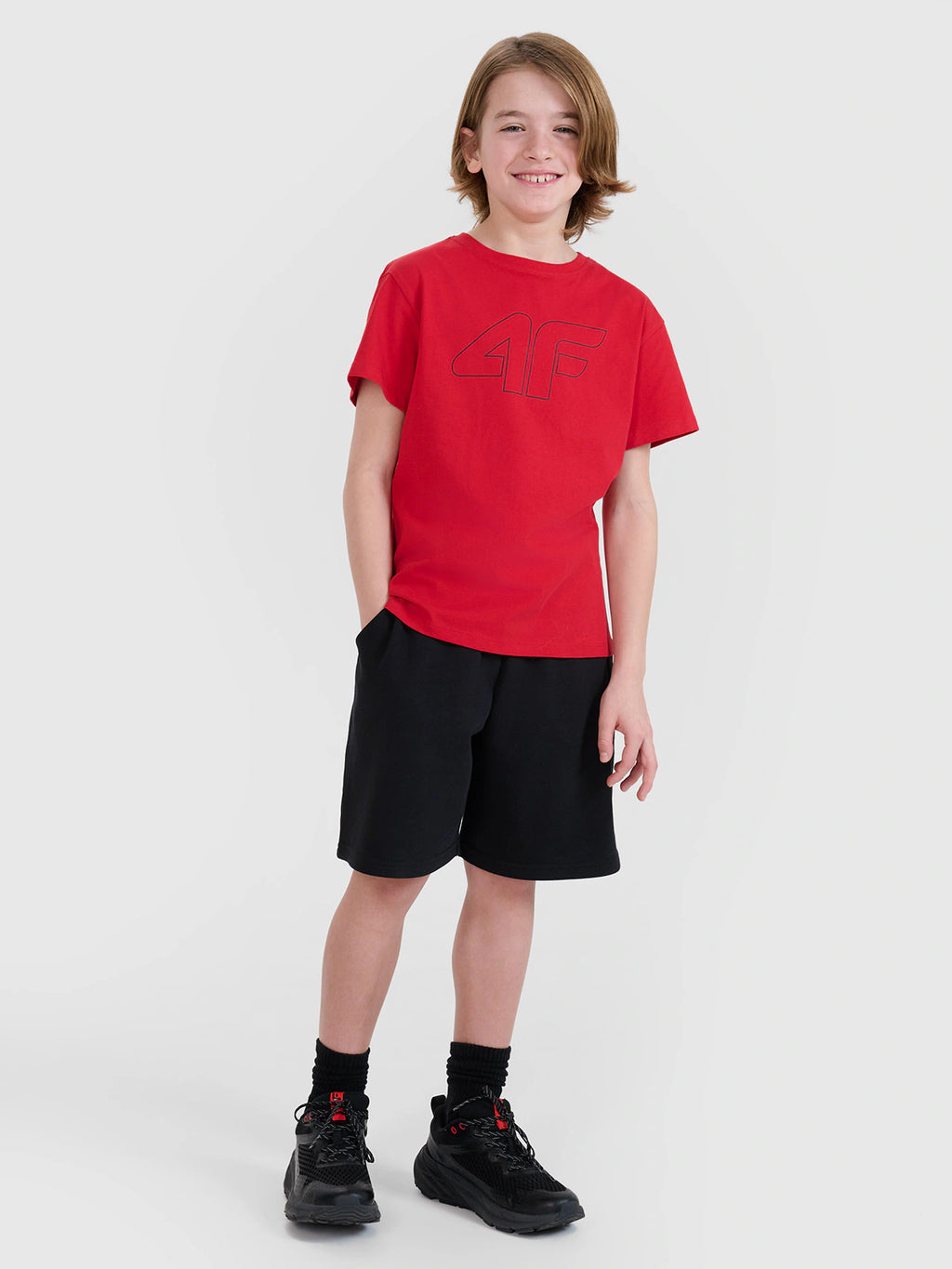 T-shirt oversize z nadrukiem chłopięcy