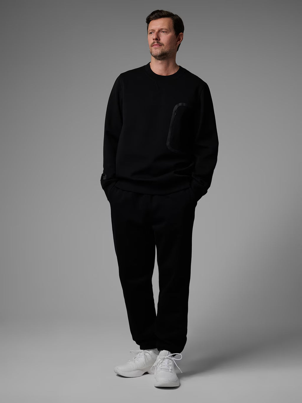 Bluza dresowa regular bez kaptura męska 4F x Robert Lewandowski