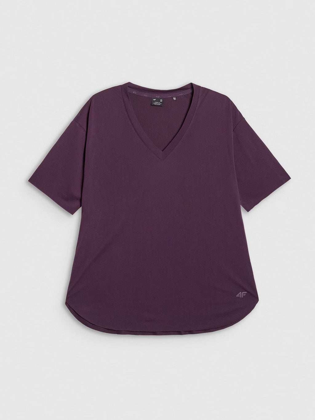 T-shirt oversize z modalem damski