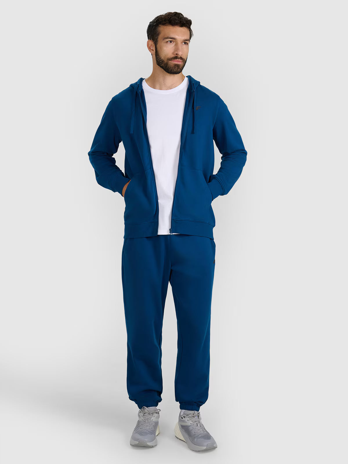 Bluza dresowa rozpinana z kapturem męska