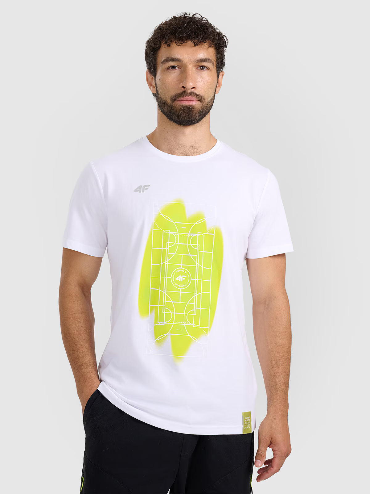 T-shirt regular z nadrukiem uniseks Fundacja 4FPomaga