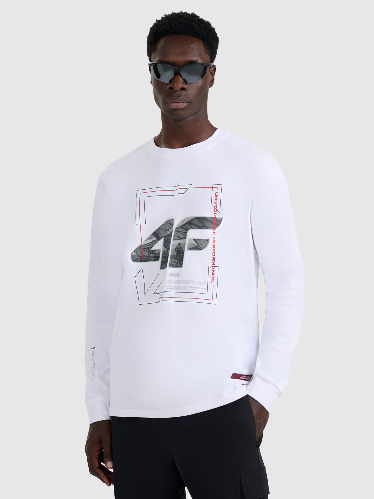 Longsleeve regular z nadrukiem męski