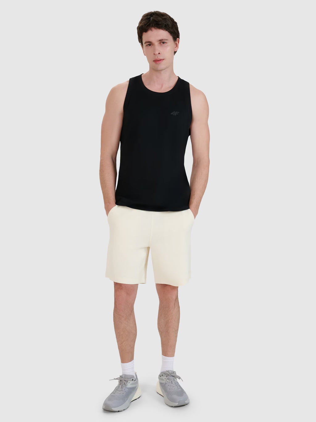 Tank top regular gładki męski