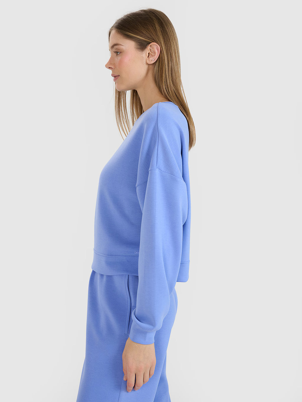 Bluza dresowa nierozpinana z modalem damska