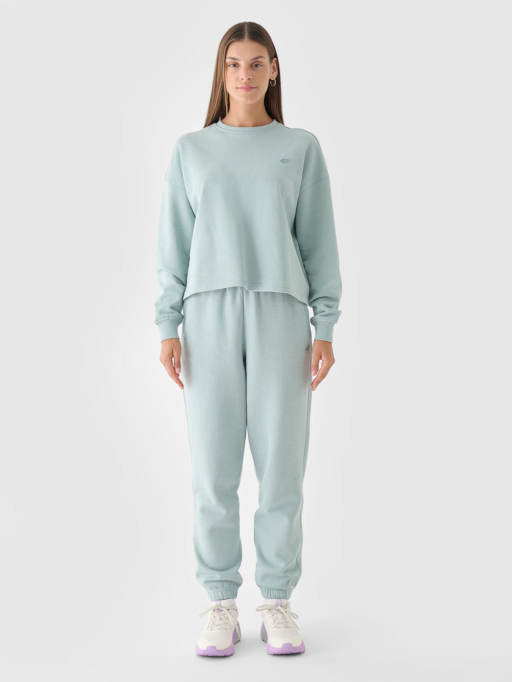 Bluza dresowa nierozpinana bez kaptura damska