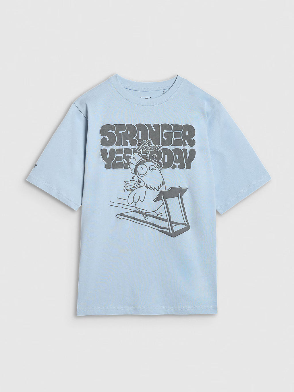 T-shirt oversize z nadrukiem chłopięcy