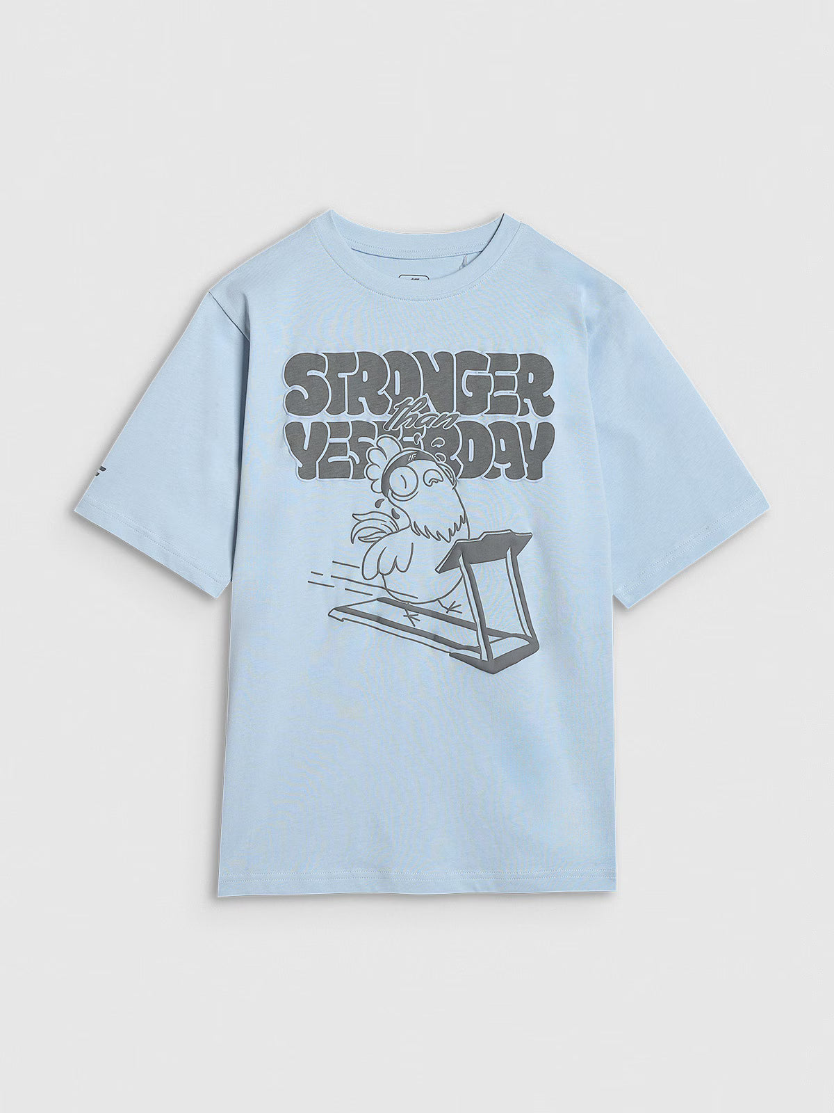 T-shirt oversize z nadrukiem chłopięcy