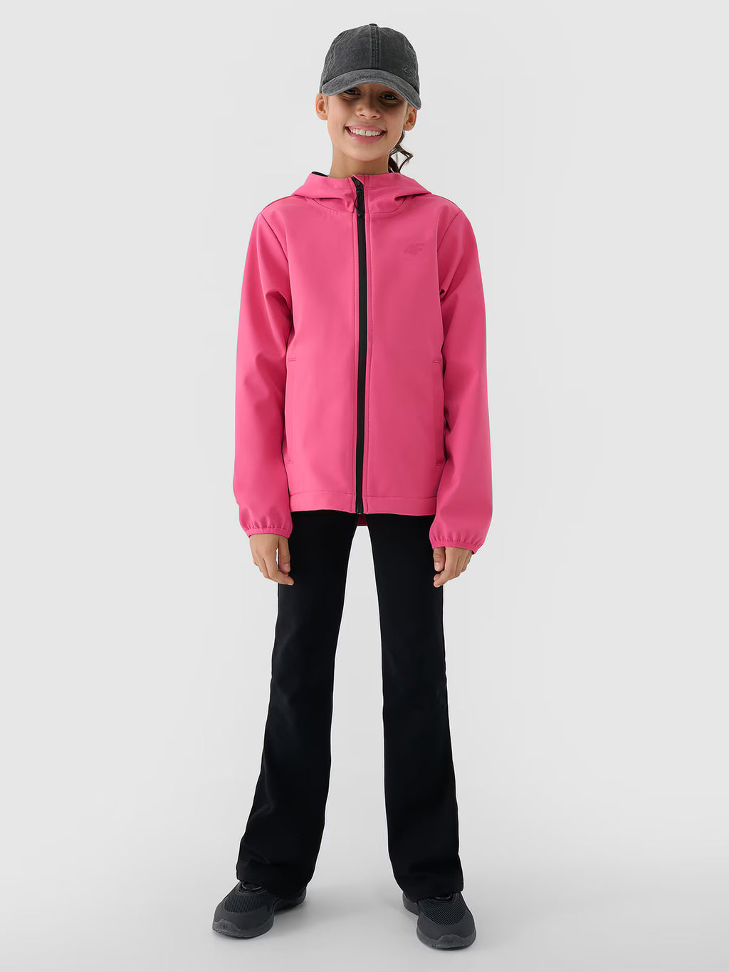 Kurtka softshell wiatroodporna membrana 5000 dziewczęca