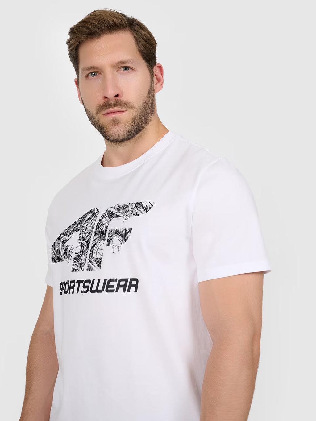 T-shirt regular z nadrukiem męski