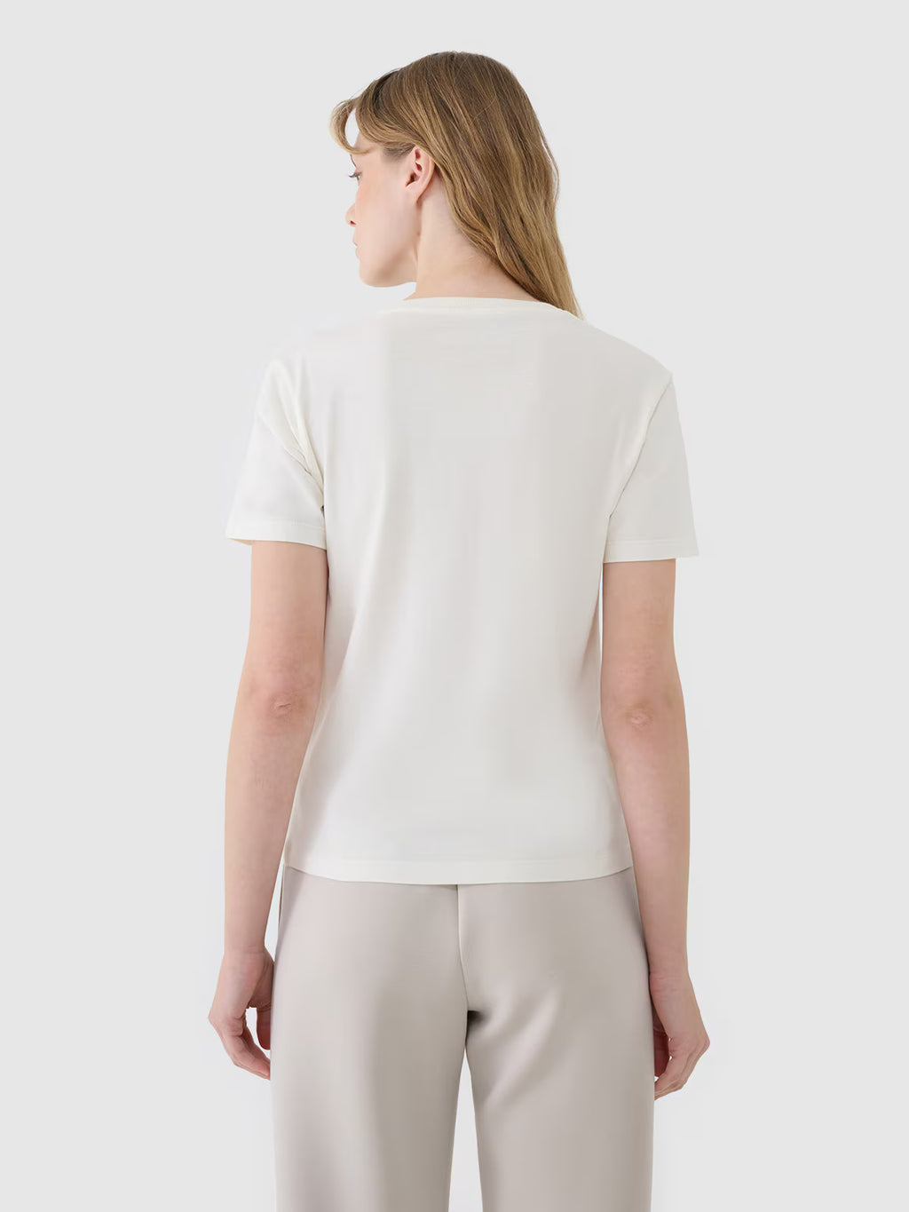 T-shirt oversize z modalem damski