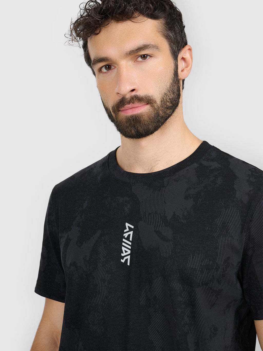 T-shirt regular z nadrukiem męski