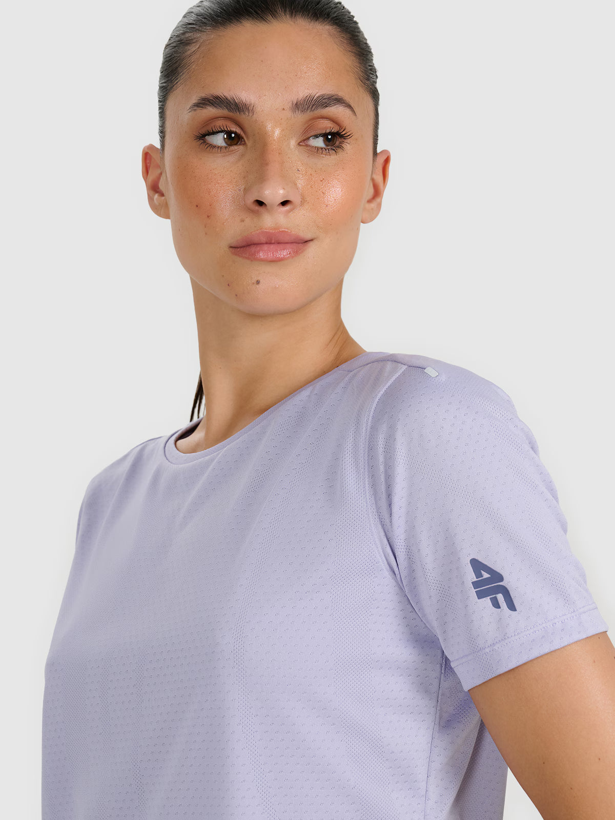 Koszulka treningowa crop-top szybkoschnąca damska