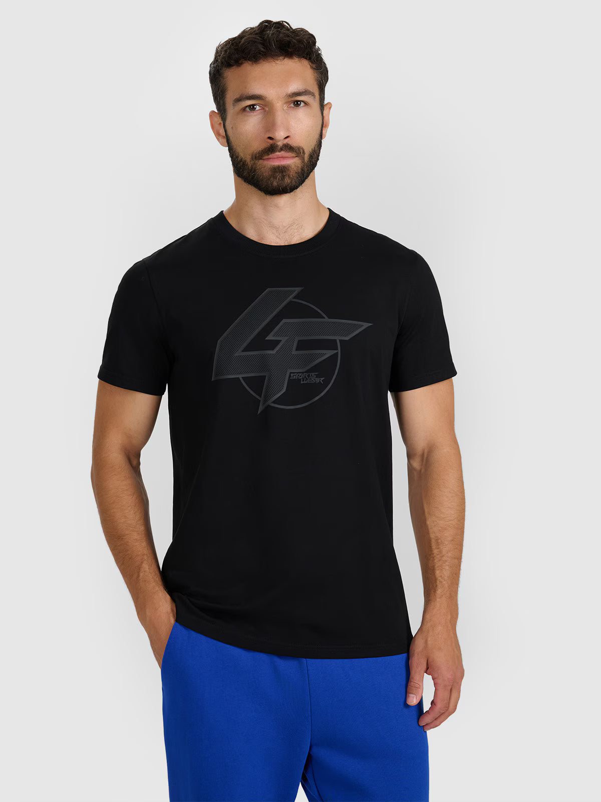 T-shirt regular z nadrukiem męski