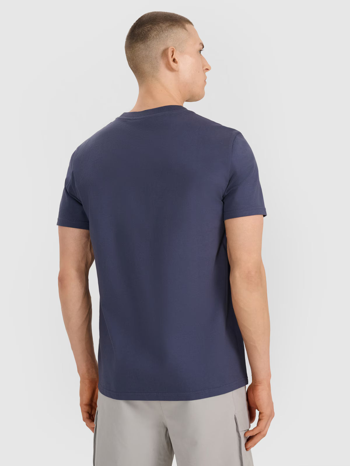 T-shirt regular z nadrukiem męski