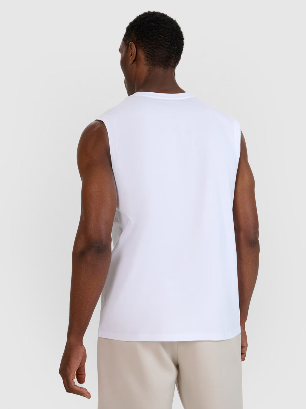 Tank top regular gładki męski