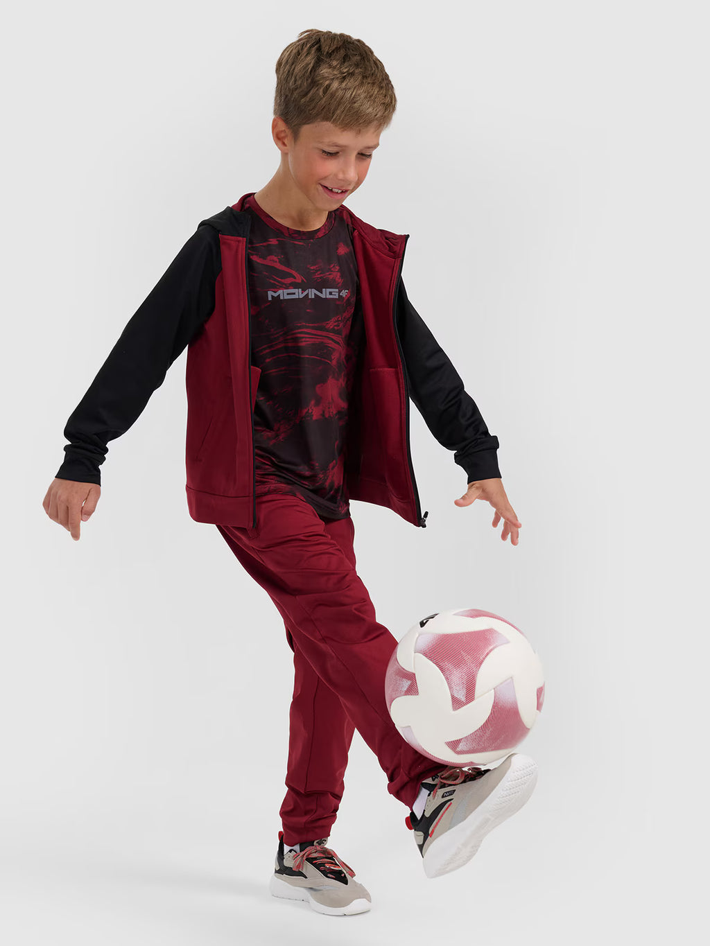 Bluza sportowa rozpinana z kapturem chłopięca