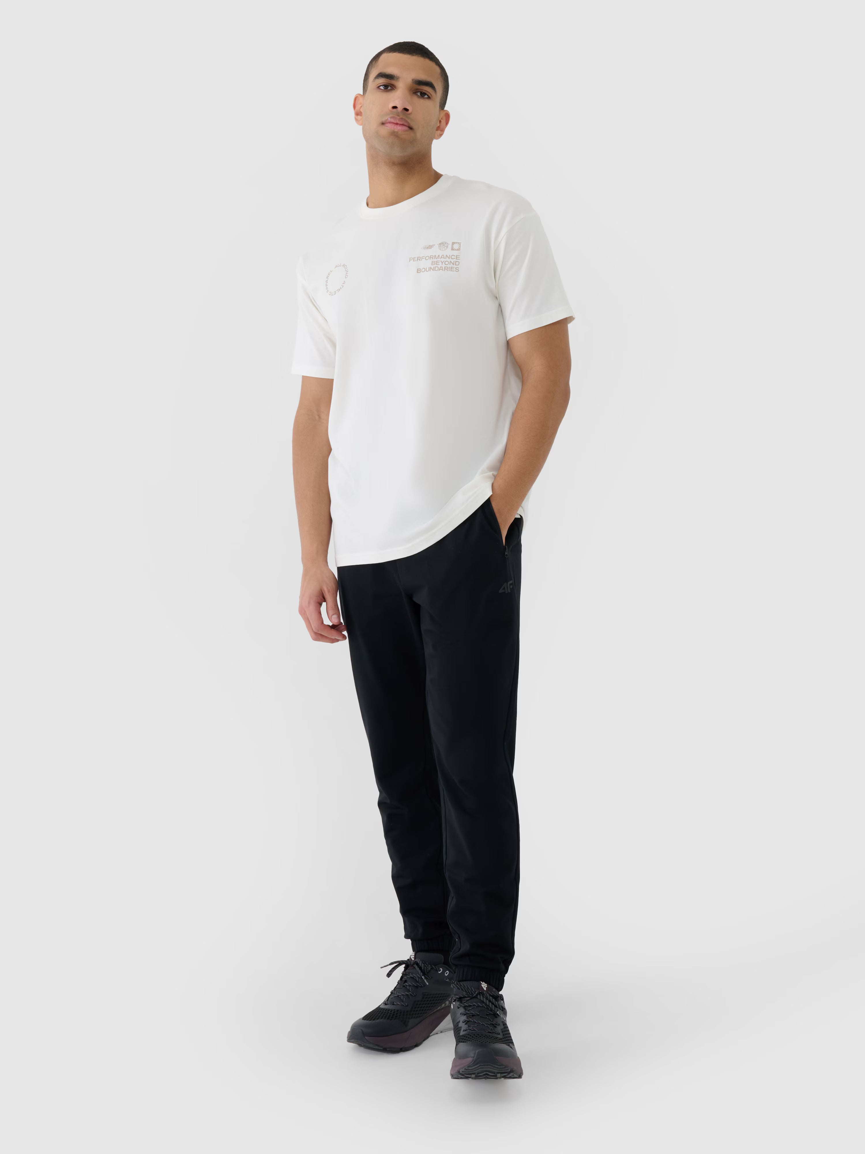 T-shirt oversize z nadrukiem męski
