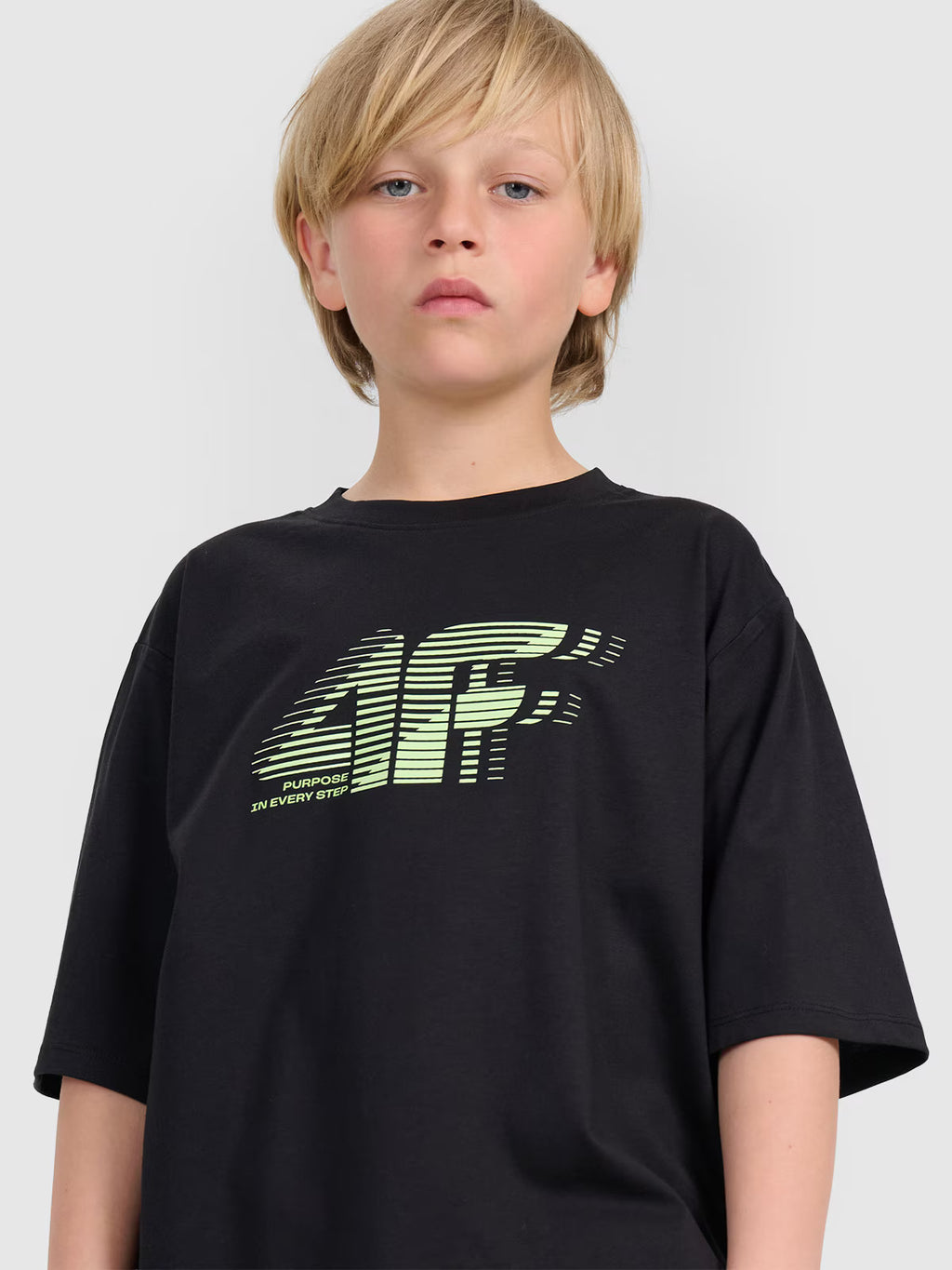 T-shirt oversize z nadrukiem chłopięcy