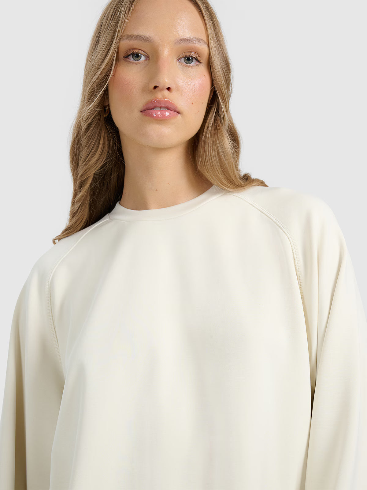 Bluza dresowa nierozpinana z modalem damska
