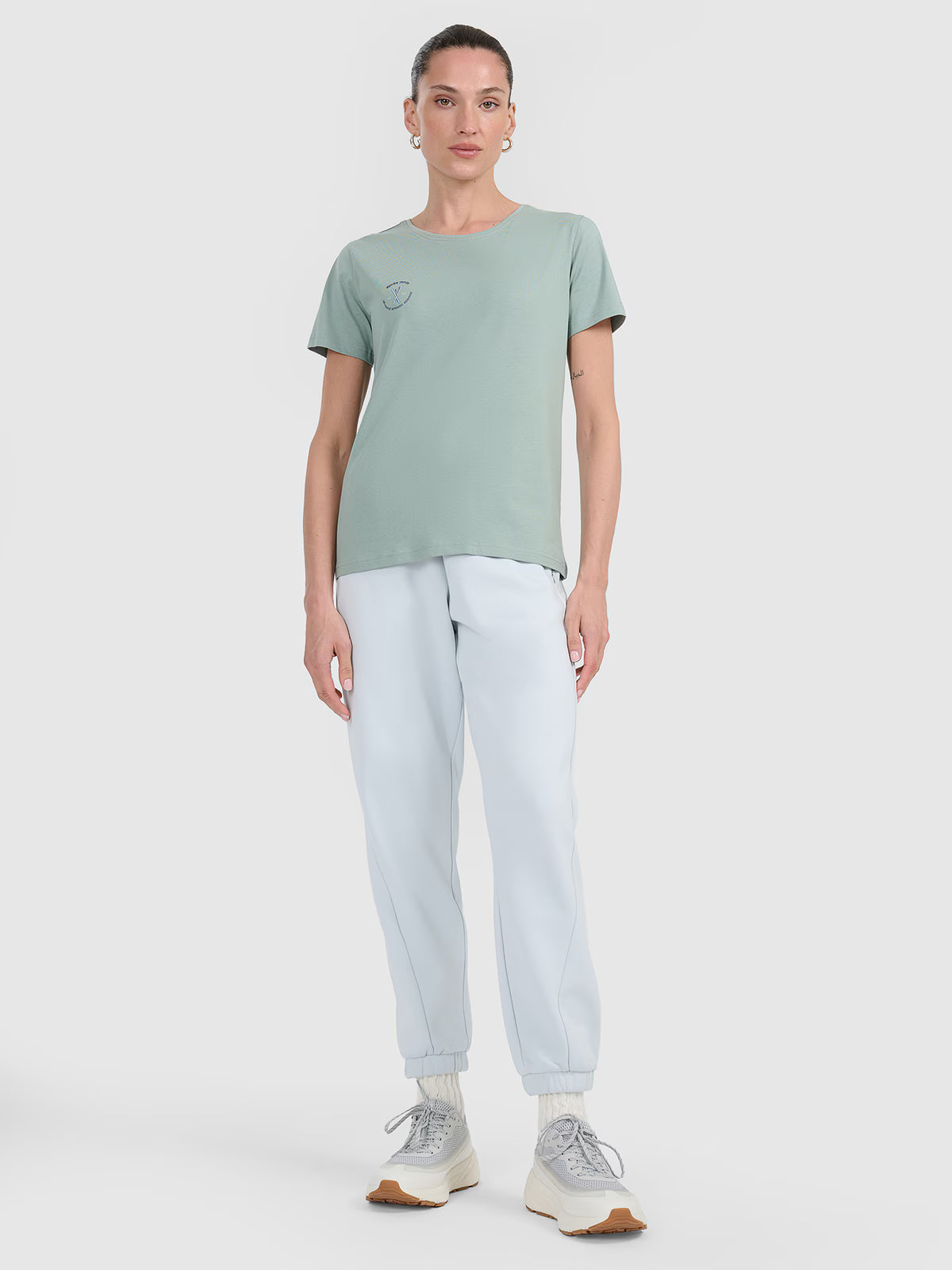T-shirt regular z nadrukiem damski