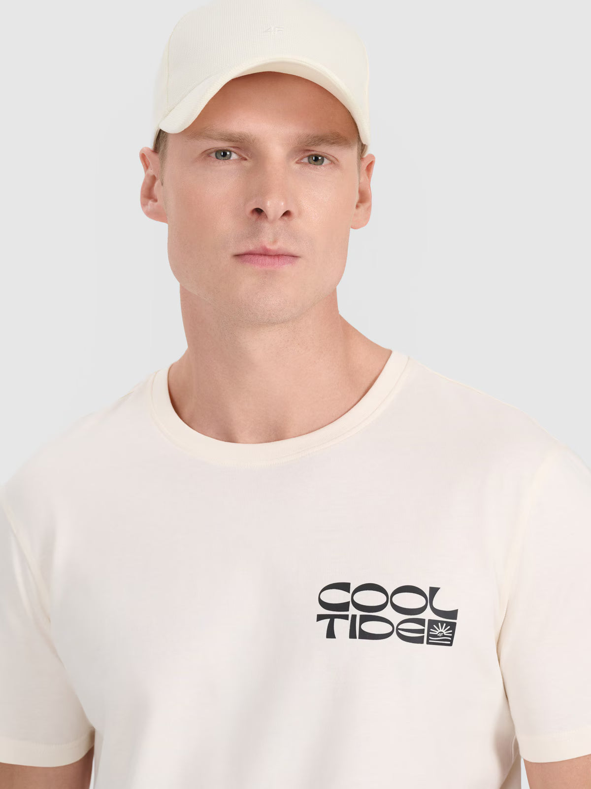 T-shirt regular z nadrukiem męski