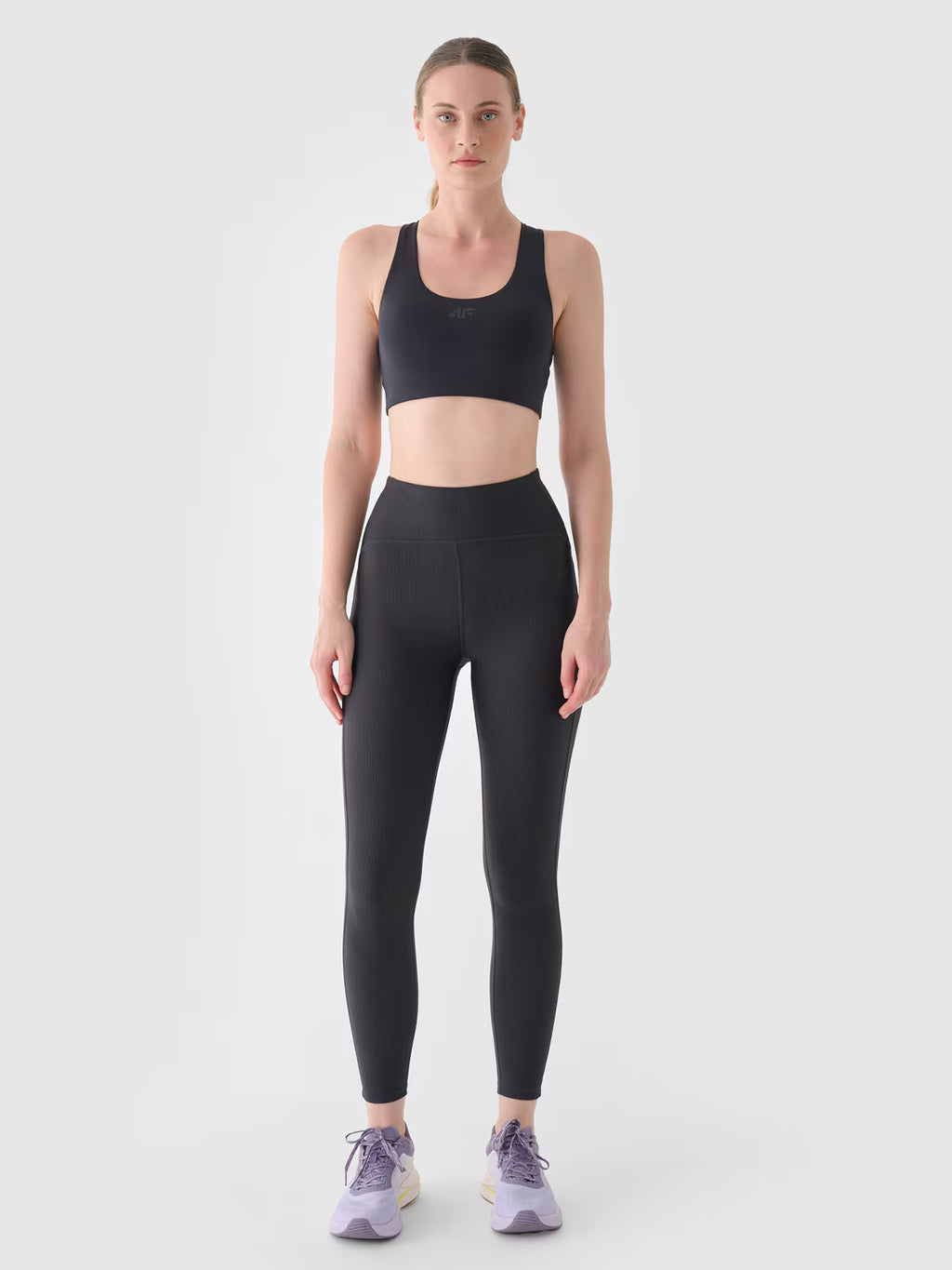 Legginsy treningowe z wysokim stanem damskie