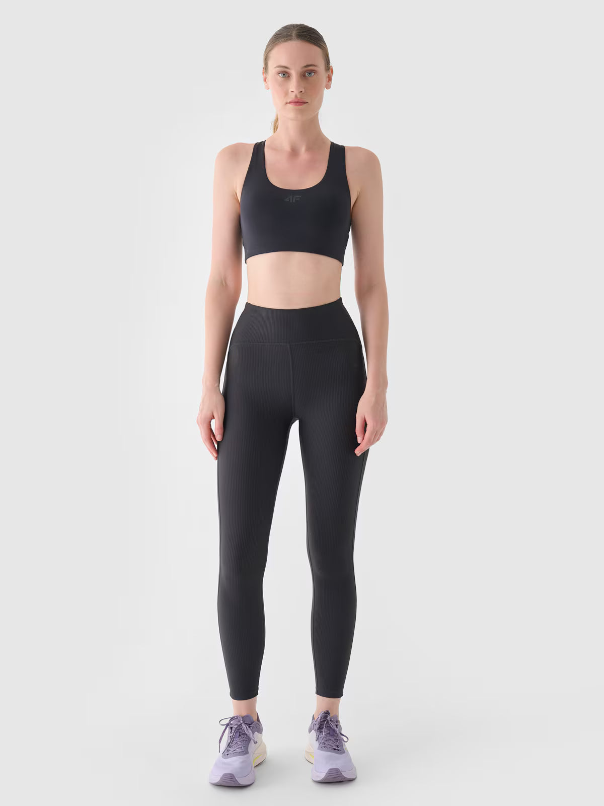 Legginsy treningowe z wysokim stanem damskie