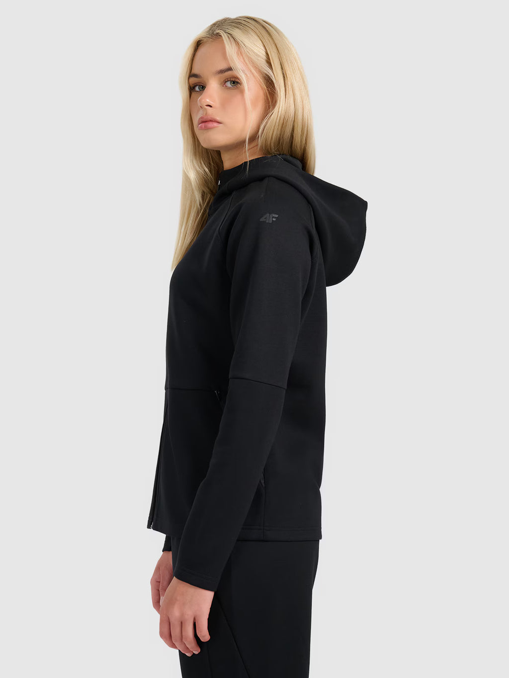 Bluza dresowa rozpinana z kapturem damska