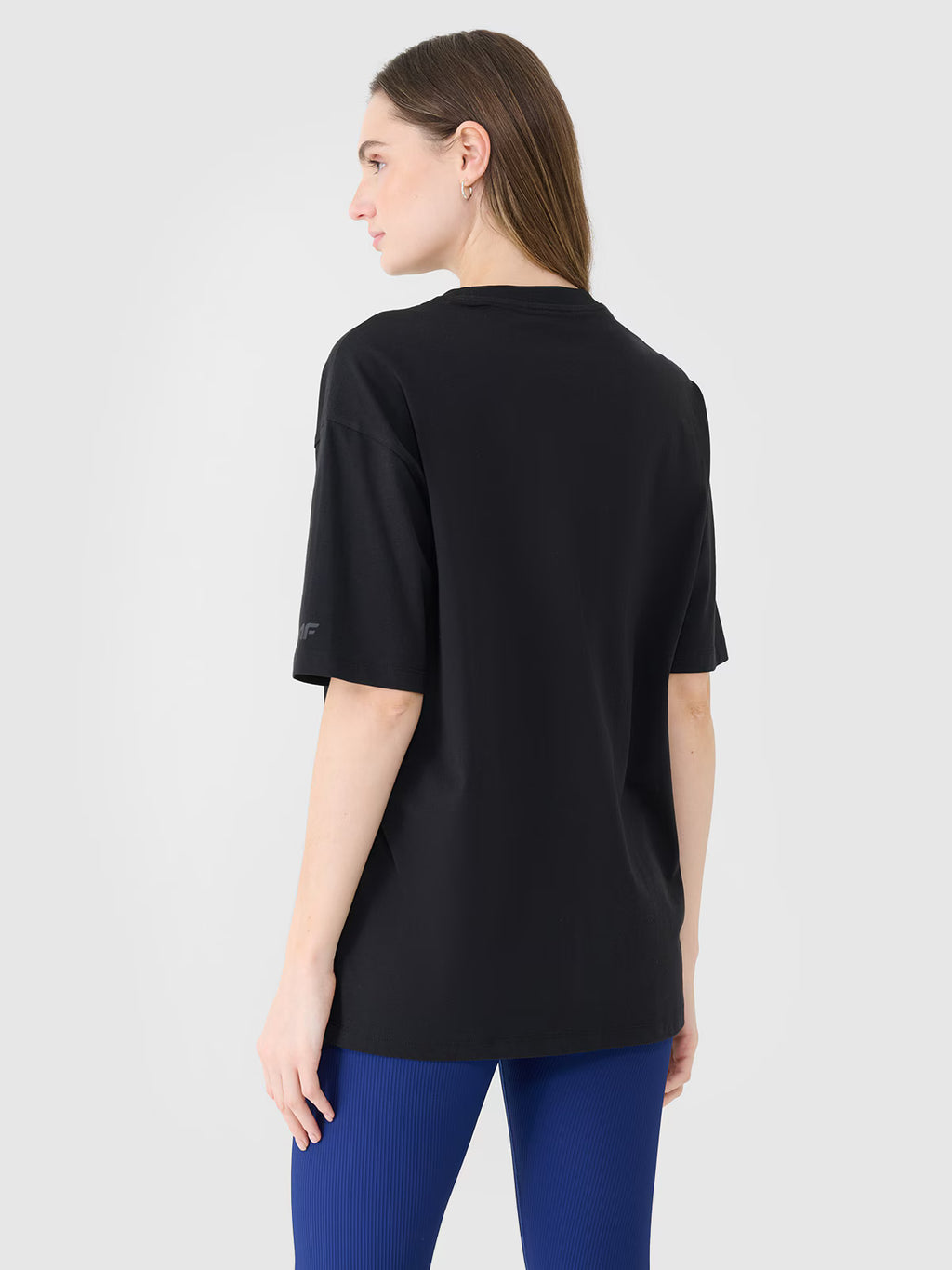 T-shirt oversize gładki damski