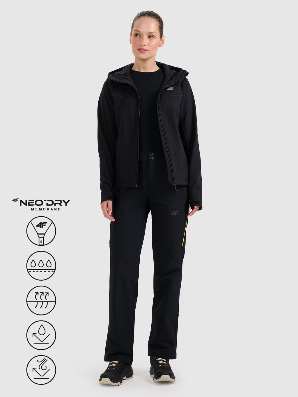 Kurtka softshell wiatroodporna membrana 8000 damska