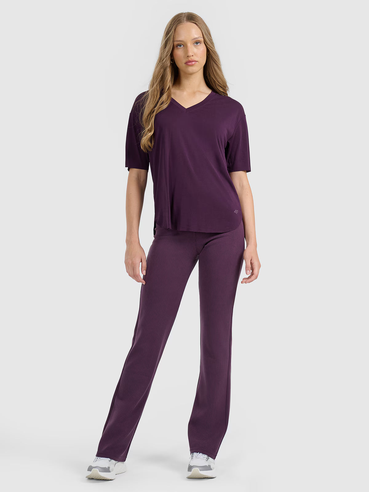 T-shirt oversize z modalem damski