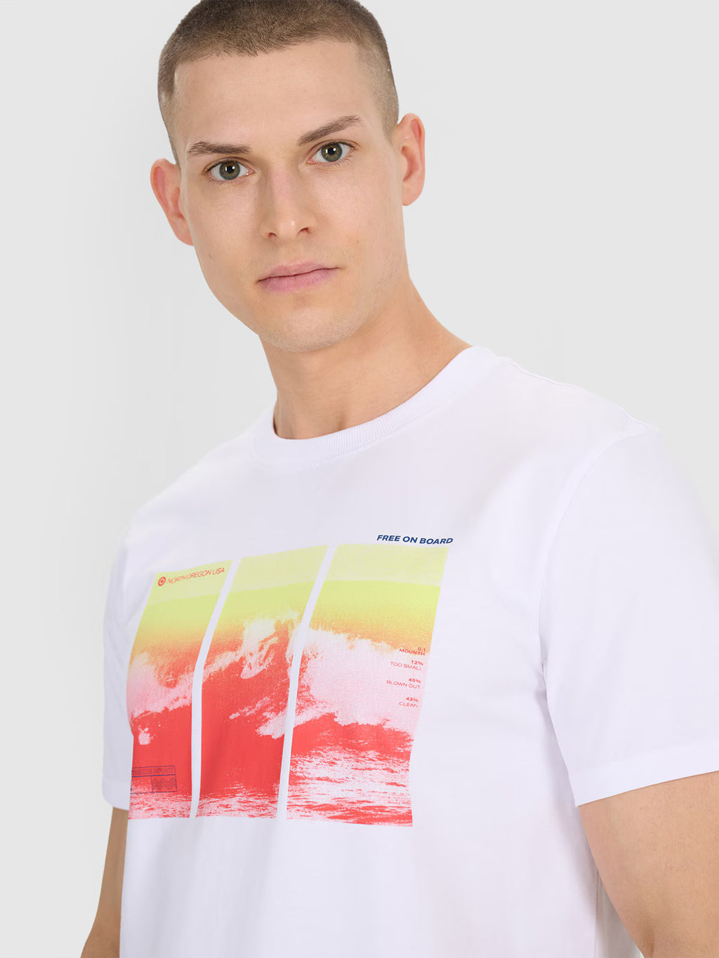 T-shirt regular z nadrukiem męski