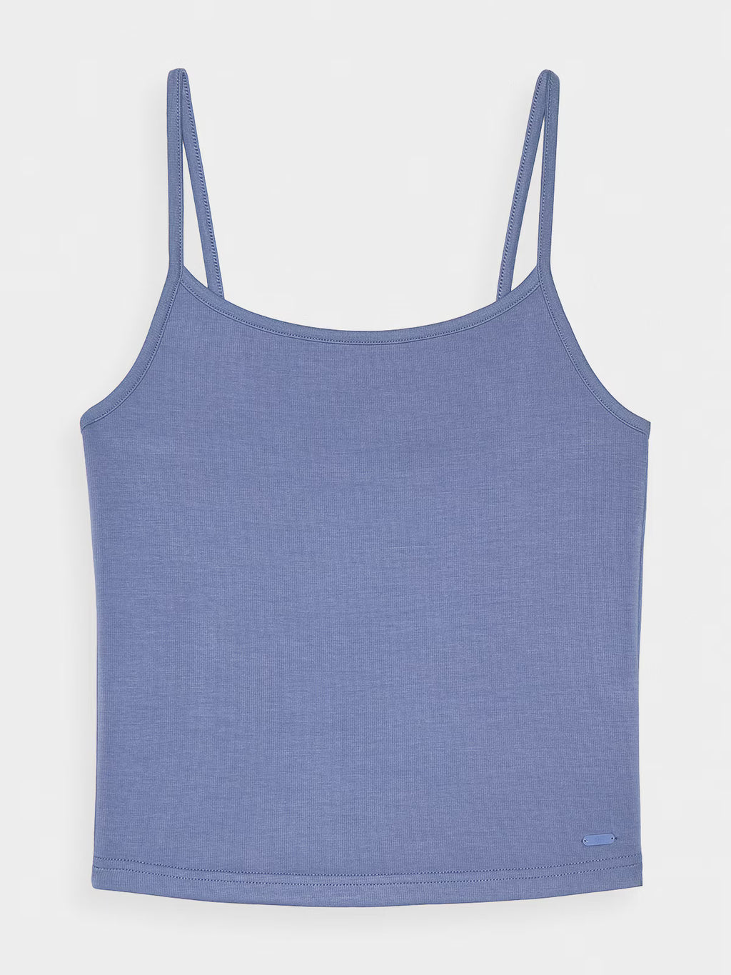 Crop-top slim gładki z modalem damski