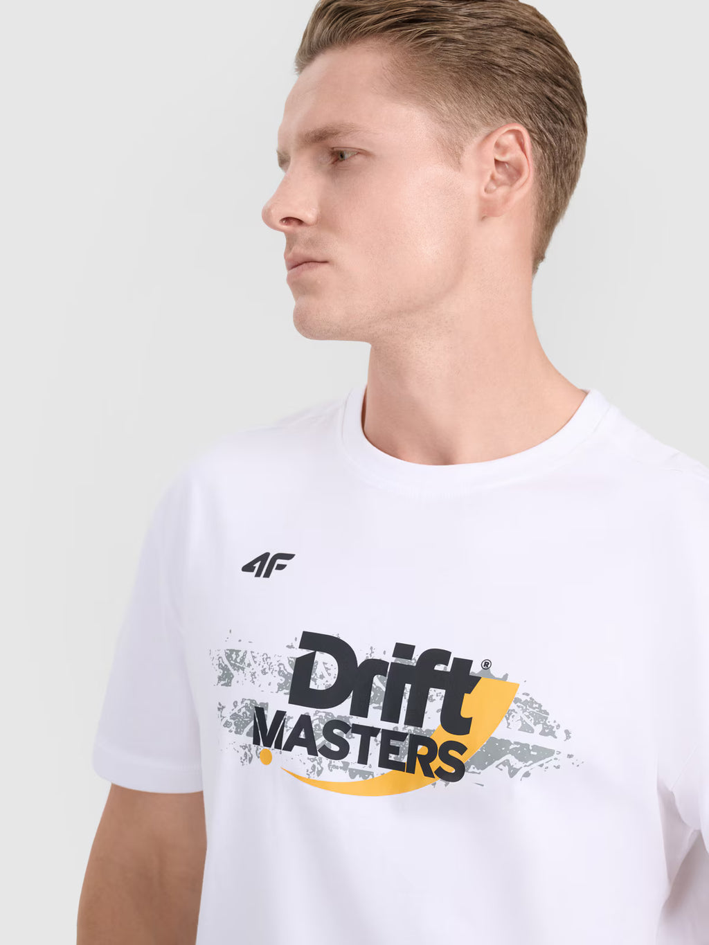 T-shirt regular z nadrukiem uniseks 4F x Drift Masters