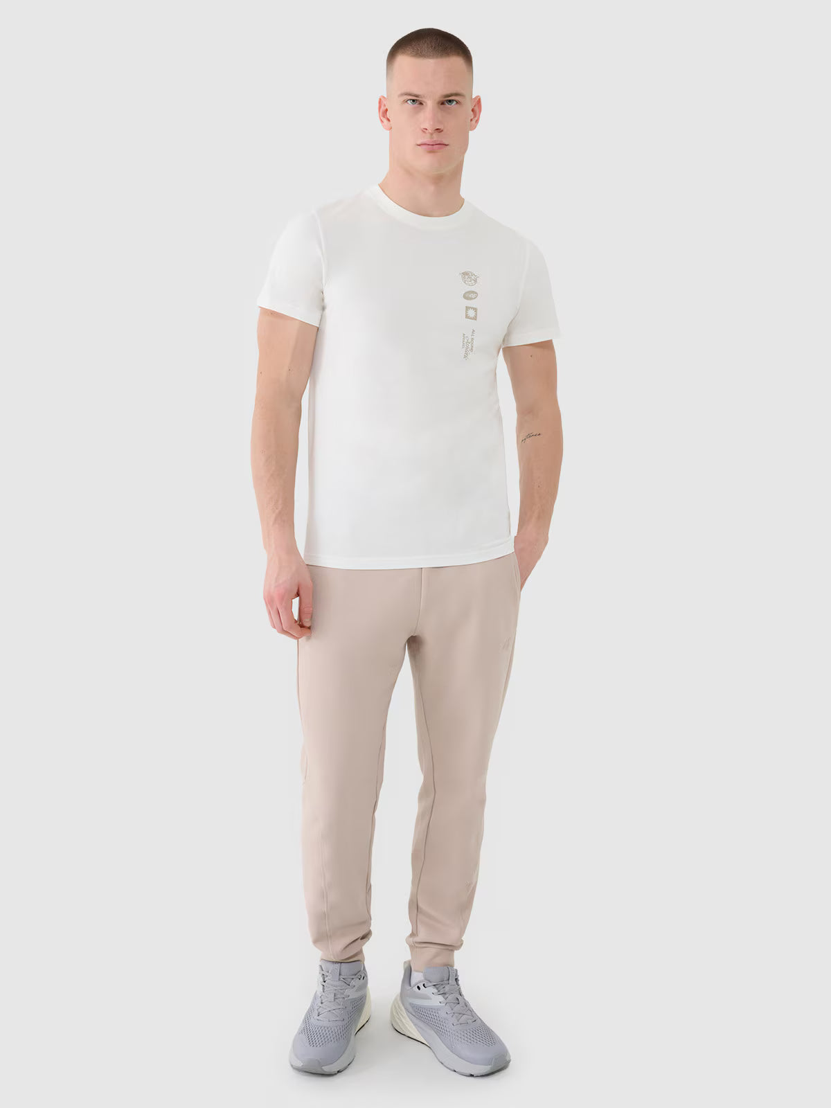 T-shirt regular z nadrukiem męski