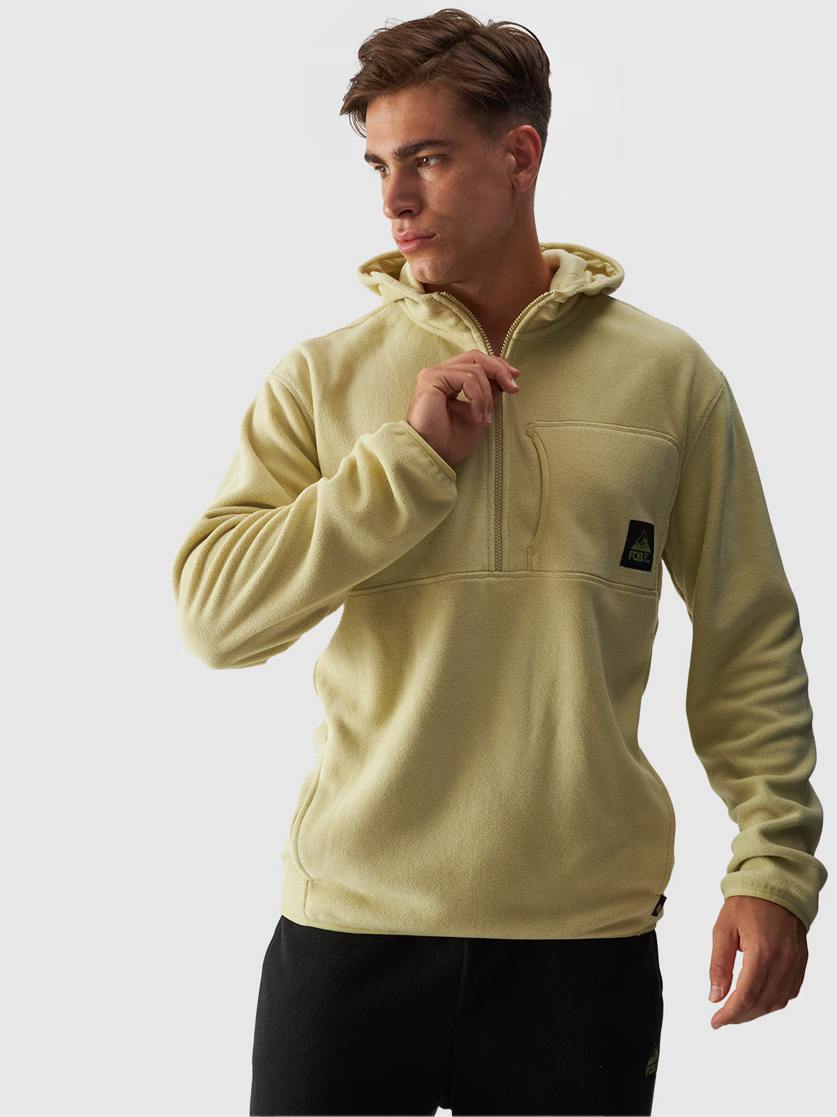 Polar z kapturem oversize męski