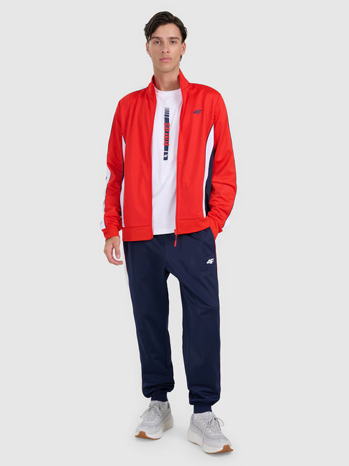 Bluza dresowa rozpinana bez kaptura męska