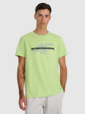 T-shirt regular z nadrukiem męski