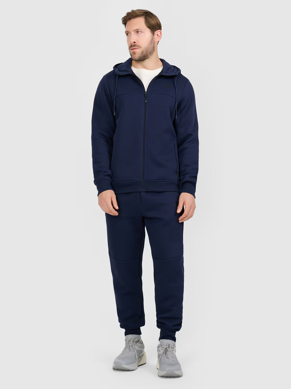 Bluza dresowa rozpinana z kapturem męska