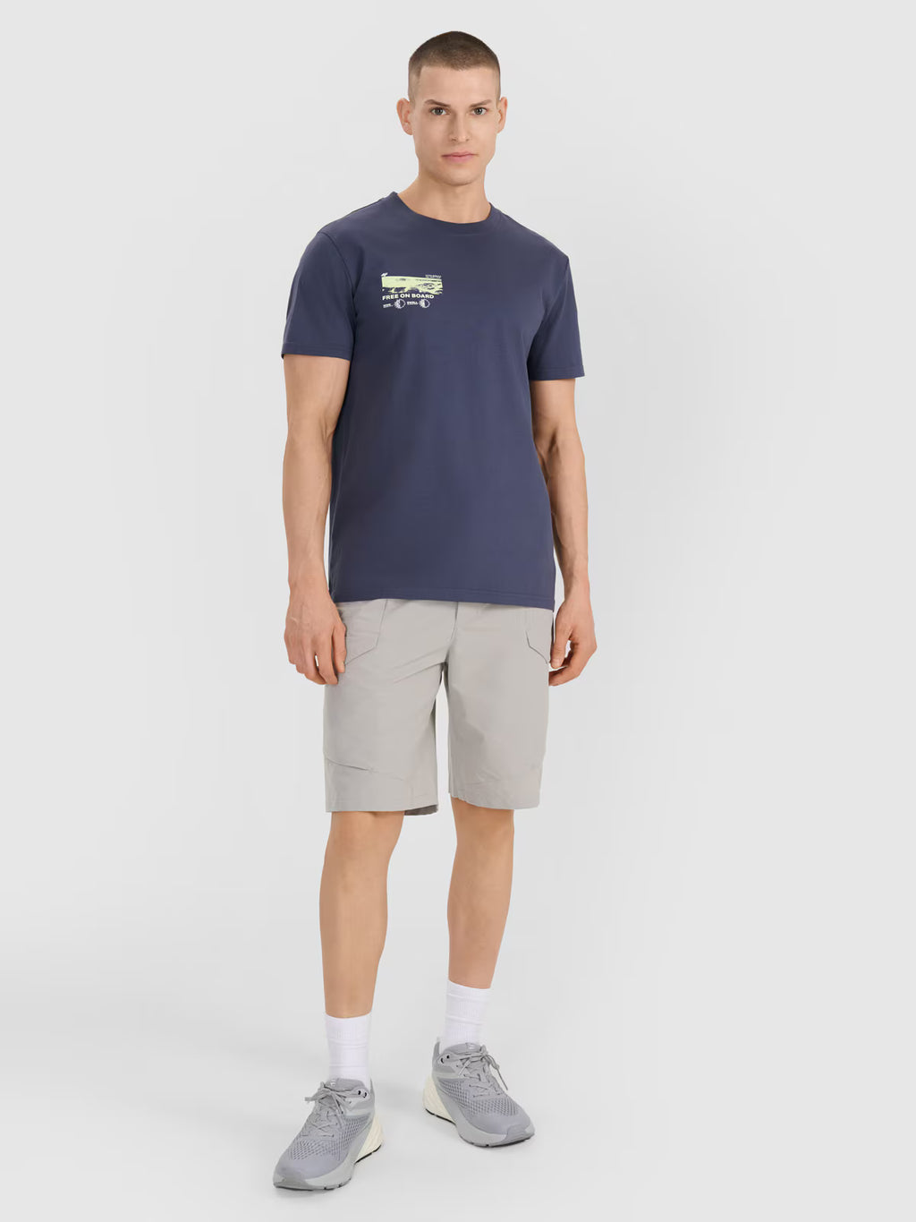 T-shirt regular z nadrukiem męski