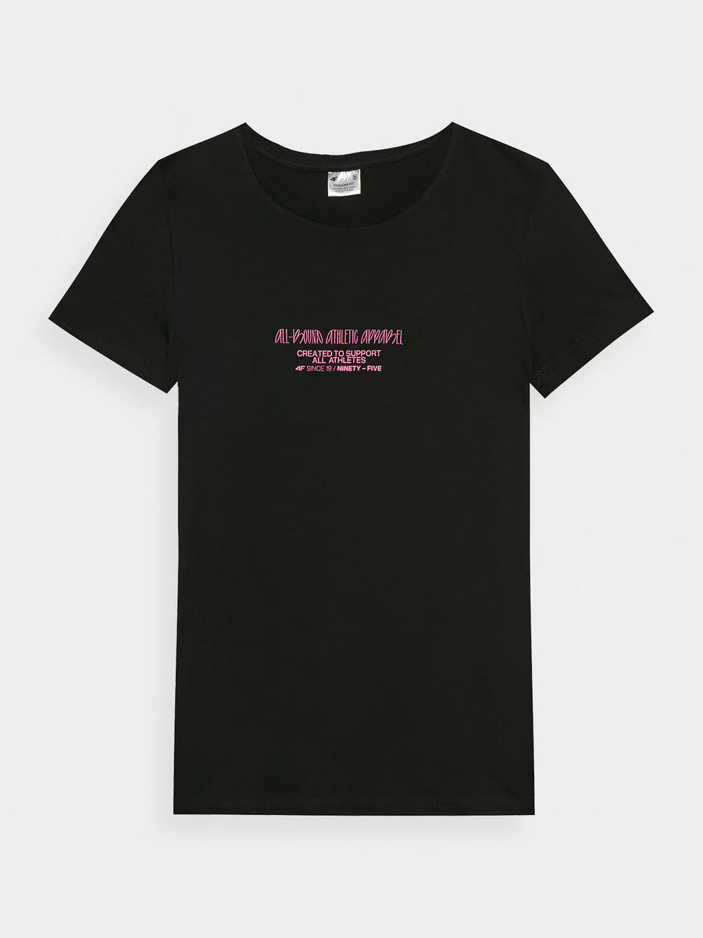 T-shirt slim z nadrukiem damski