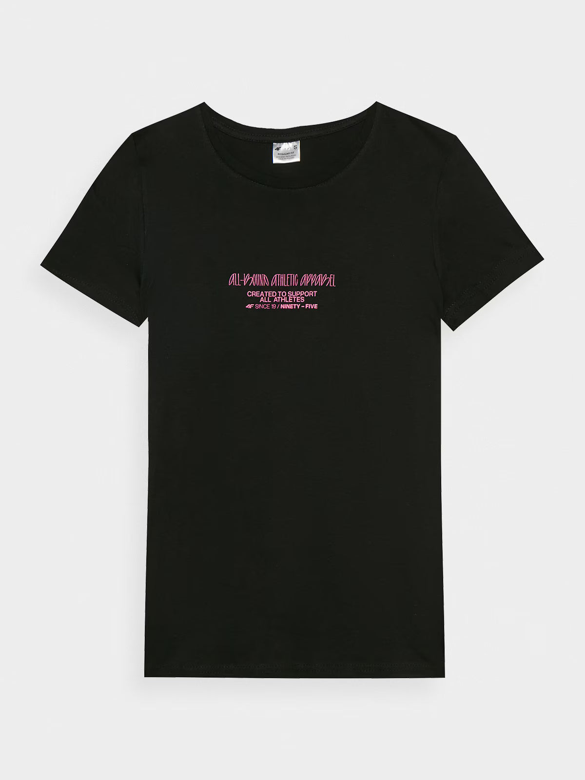 T-shirt slim z nadrukiem damski